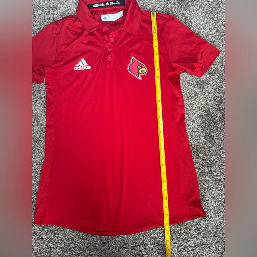 Adidas Men's Red Polo Shirt Louisville Cardinals‎